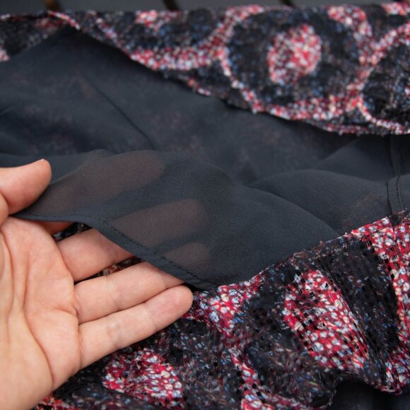 ISABEL MARANT Dress Women 38/6 Talia Twist Front Silk Draped Half Button Up Back - Picture 11 of 13